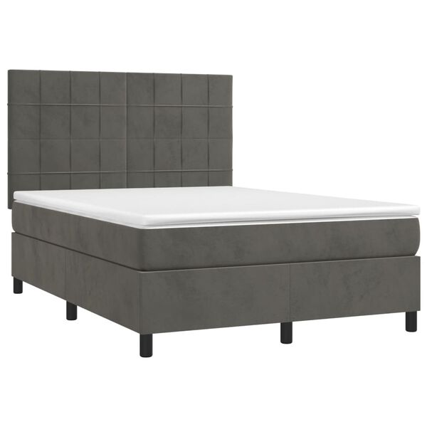 vidaXL &Kappa;&rho;&epsilon;&beta;ά&tau;&iota; Boxspring &mu;&epsilon; &Sigma;&tau;&rho;ώ&mu;&alpha; &Sigma;&kappa;&omicron;ύ&rho;&omicron; &Gamma;&kappa;&rho;&iota; 140x200 &epsilon;&kappa;. &Beta;&epsilon;&lambda;&omicron;ύ&delta;&iota;&nu;&omicron;