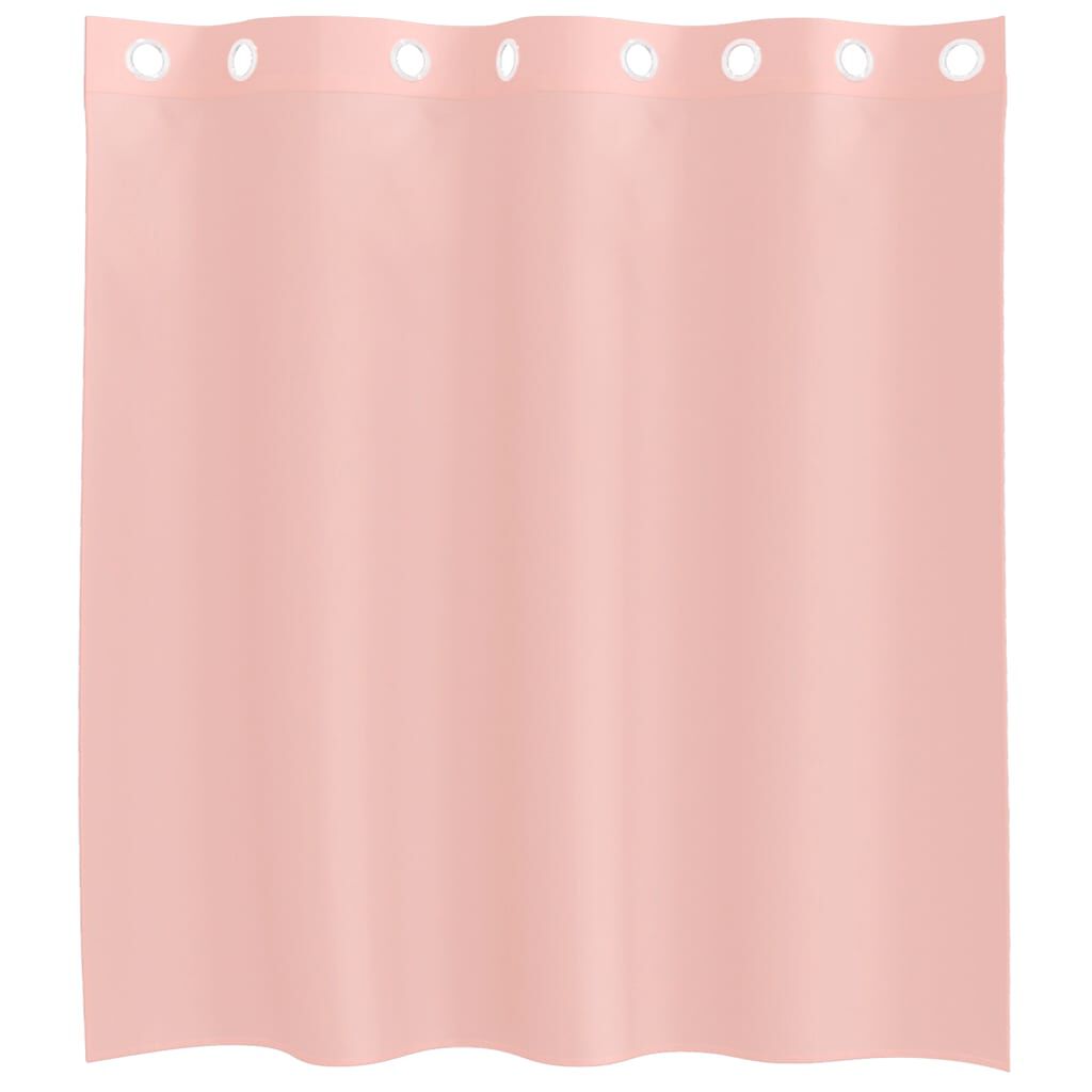 vidaXL Κουρτίνες Voile με ροδέλες 2 τεμάχια Ροζ 140x140 εκ.