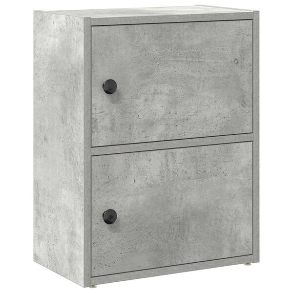 vidaXL Βιβλιοθήκη Γκρι Σκυροδέματος 40x24x52 εκ. Επεξεργ. Ξύλο