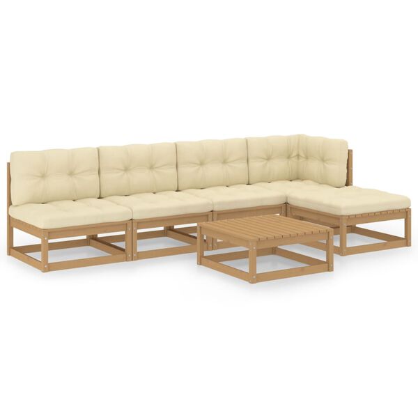 vidaXL &Sigma;&alpha;&lambda;ό&nu;&iota; &Kappa;ή&pi;&omicron;&upsilon; &Sigma;&epsilon;&tau; 6 &Tau;&epsilon;&mu;&alpha;&chi;ί&omega;&nu; &alpha;&pi;ό &Mu;&alpha;&sigma;ί&phi; &Xi;ύ&lambda;&omicron; &Pi;&epsilon;ύ&kappa;&omicron;&upsilon; & &Mu;&alpha;&xi;&iota;&lambda;ά&rho;&iota;&alpha;