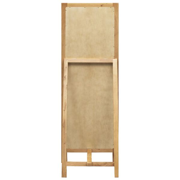 vidaXL Καθρέφτης Δαπέδου 48 x 46,5 x 150 εκ. από Μασίφ Ξύλο Δρυός
