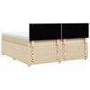 vidaXL &Kappa;&rho;&epsilon;&beta;ά&tau;&iota; Boxspring &mu;&epsilon; &Sigma;&tau;&rho;ώ&mu;&alpha; &Kappa;&rho;&epsilon;&mu; 180x200 &epsilon;&kappa;. &Upsilon;&phi;&alpha;&sigma;&mu;ά&tau;&iota;&nu;&omicron;