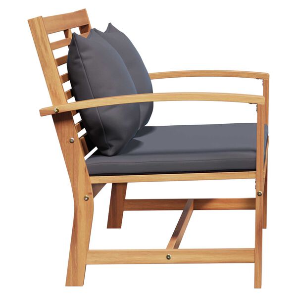 vidaXL Σετ Καναπέ Κήπου 2 pcs Καστανό Μασίφ ξύλο teak