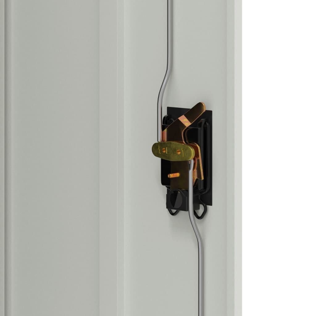 vidaXL Ντουλάπα Γραφείου 90 x 40 x 140 εκ. Γκρι Ατσάλινη