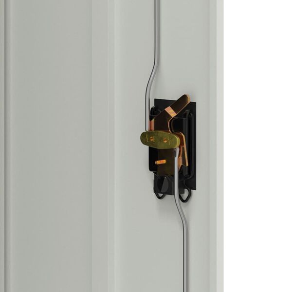 vidaXL Ντουλάπα Γραφείου 90 x 40 x 140 εκ. Γκρι Ατσάλινη