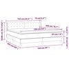 vidaXL &Kappa;&rho;&epsilon;&beta;ά&tau;&iota; Boxspring &mu;&epsilon; &Sigma;&tau;&rho;ώ&mu;&alpha; &Sigma;&kappa;&omicron;ύ&rho;&omicron; &Pi;&rho;ά&sigma;&iota;&nu;&omicron; 160x200&epsilon;&kappa;. &Beta;&epsilon;&lambda;&omicron;ύ&delta;&iota;&nu;&omicron;