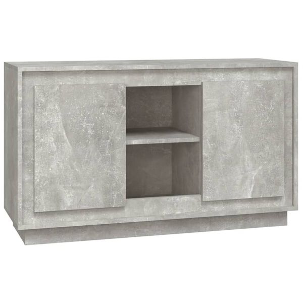 vidaXL Ντουλάπι Γκρι Σκυροδέματος 102x35x60 εκ. Επεξεργασμένο Ξύλο