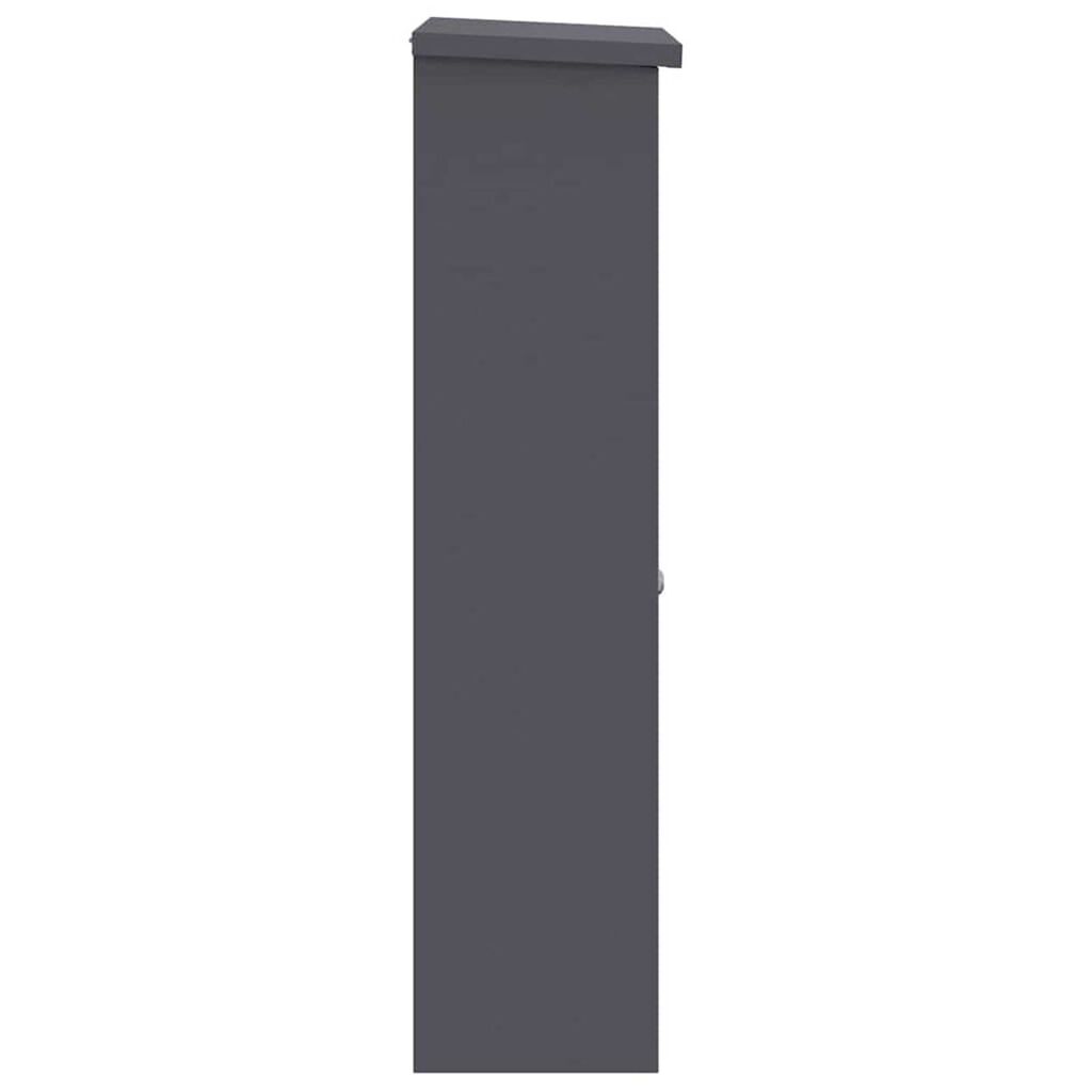 vidaXL Θυρίδα Πακέτων Ανθρακί 44.5 x 29 x 110.5 εκ Ατσάλι