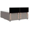 vidaXL &Kappa;&rho;&epsilon;&beta;ά&tau;&iota; Boxspring &mu;&epsilon; &Sigma;&tau;&rho;ώ&mu;&alpha; Taupe 180x200 &epsilon;&kappa;. &Upsilon;&phi;&alpha;&sigma;&mu;ά&tau;&iota;&nu;&omicron;