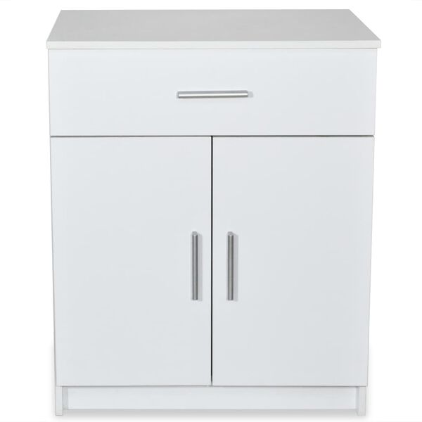 vidaXL Ντουλάπι Λευκό 71 x 35 x 88 εκ. από Μοριοσανίδα