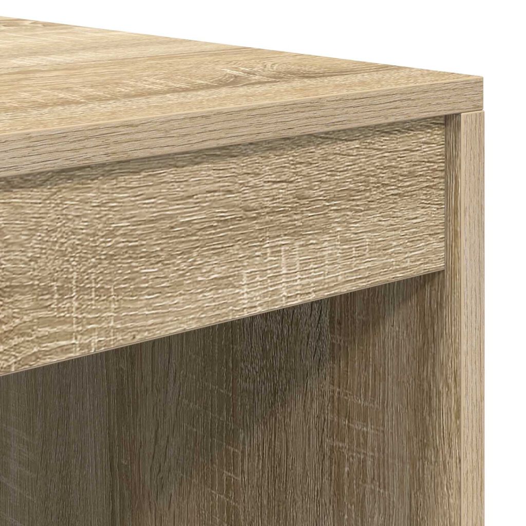 Γραφείο vidaXL με Αποθήκευση Sonoma Oak Επεξεργασμένο Ξύλο, Γραφείο vidaXL Sonoma Oak 80x50x76 εκ. Επεξεργασμένο ξύλο