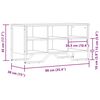 vidaXL Παπουτσοθήκη Καπνιστή Δρυς 90x38x45,5 εκ. από Επεξεργ. Ξύλο