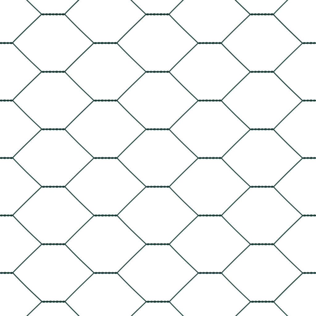 Φράχτης Hexagon vidaXL Πράσινος 1.6x50 μ Χάλυβας