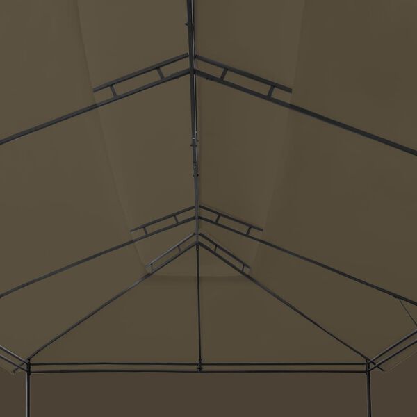 vidaXL Κιόσκι με Κουρτίνες Taupe 600 x 298 x 270 εκ. 180 γρ./μ²