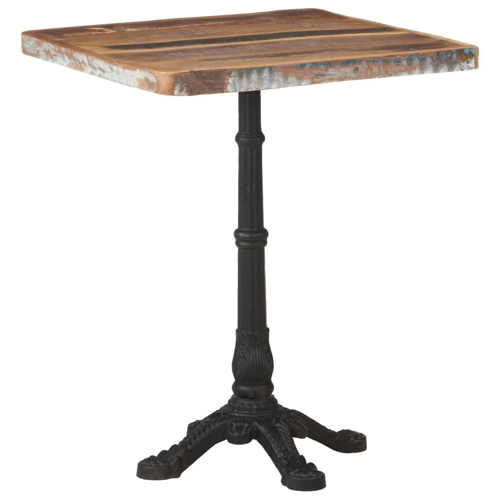vidaXL Τραπέζι Bistro 60 x 60 x 76 εκ. Μασίφ Ανακυκλωμένο Ξύλο