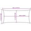 vidaXL Πανί Σκίασης Κρεμ 4 x 7 μ. από HDPE 160 γρ./μ²