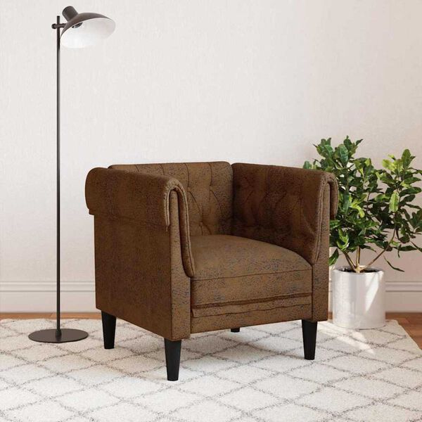 vidaXL Πολυθρόνα Τσέστερφιλντ Άλλο Καφέ 78.5 x 74.5 x 74.5 εκατοστά