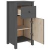 vidaXL Ντουλάπι Γκρι 40 x 35 x 80 εκ. από Μασίφ Ξύλο Πεύκου