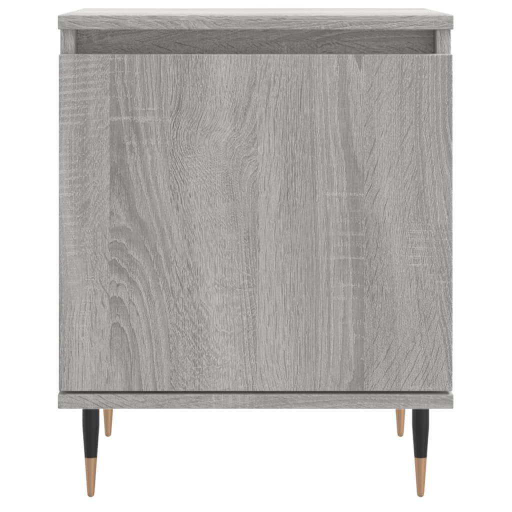 vidaXL Κομοδίνο Sonoma Γκρι 40 x 30 x 50 εκ. από Επεξεργασμένο Ξύλο