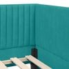 vidaXL Κρεβάτι Γωνίας με κεφαλάρι Τιρκουάζ 80 x 200 cm Βελούδο