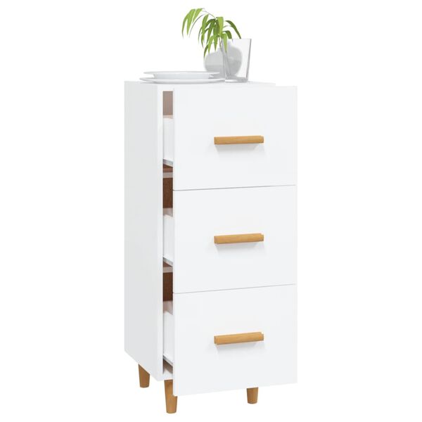 vidaXL Ντουλάπι Λευκό 34,5 x 34 x 90 εκ. από Επεξεργασμένο Ξύλο