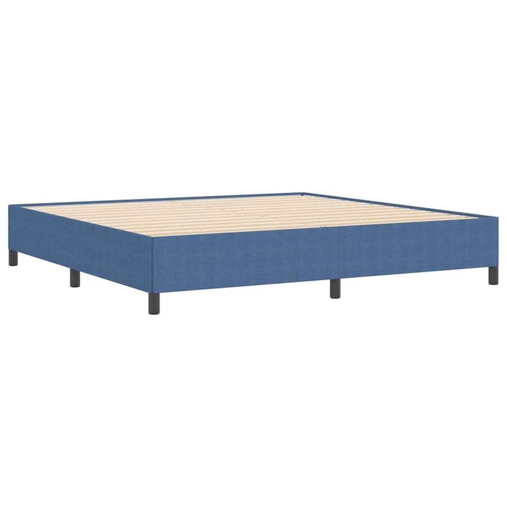 vidaXL Σκελετός Κρεβατιού Μπλε 200 x 200 cm Βελούδο