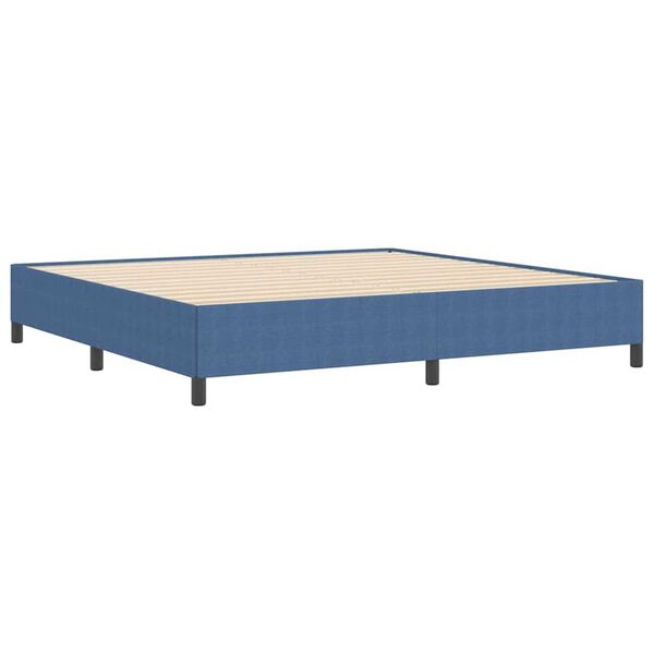 vidaXL Σκελετός Κρεβατιού Μπλε 200 x 200 cm Βελούδο
