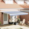vidaXL Σκηνίτσα Αναδιπλούμενη Μπλε και άσπρο 350 x 250 εκ