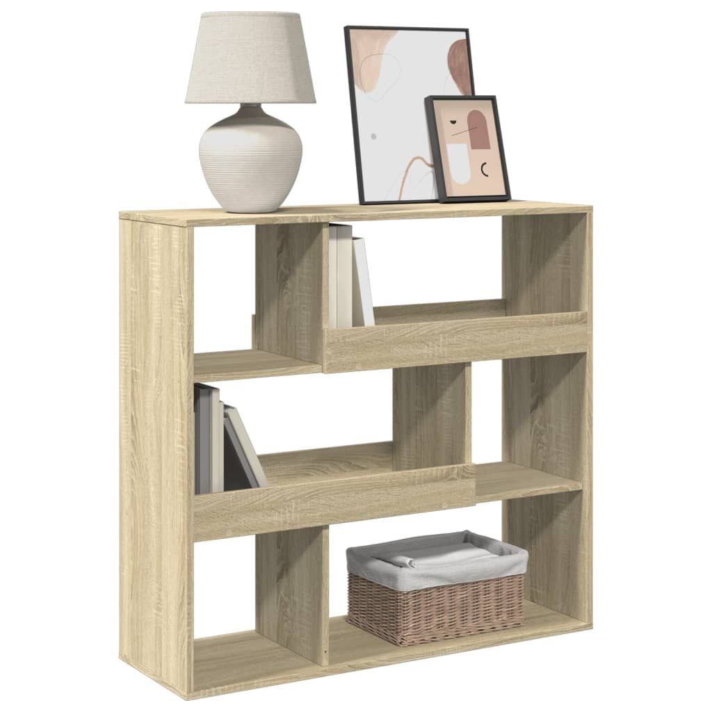 vidaXL Βιβλιοθήκη/Διαχωριστικό Χώρου Δρυς 100x33x94,5 εκ. Επεξ. Ξύλο