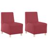 vidaXL Μοναδικός Καναπές χωρίς Χερούλια 2 pcs Κόκκινο 55 x 74 x 82 εκ.