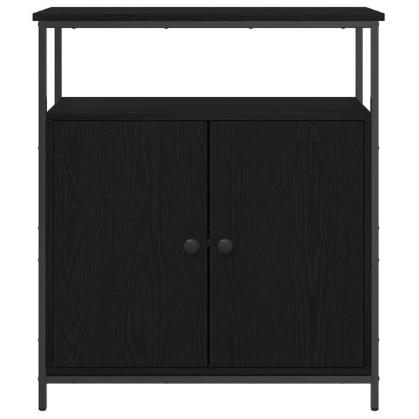 vidaXL Τοίχου Ντουλάπι Μαύρο Δρυς 69,5x34x90 εκ. Κατασκευασμένο Ξύλο