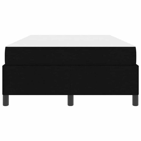 vidaXL Κρεβάτι με ελατήρια Μαύρο και Μαύρο 120 x 190 cm