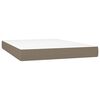 vidaXL &Kappa;&rho;&epsilon;&beta;ά&tau;&iota; Boxspring &mu;&epsilon; &Sigma;&tau;&rho;ώ&mu;&alpha; Taupe 140x200 &epsilon;&kappa;. &Upsilon;&phi;&alpha;&sigma;&mu;ά&tau;&iota;&nu;&omicron;