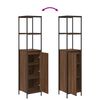 vidaXL Σετ Επίπλων Μπάνιου 5 pcs Καφέ δρυς και Μαύρο 36 x 35 x 165 εκ