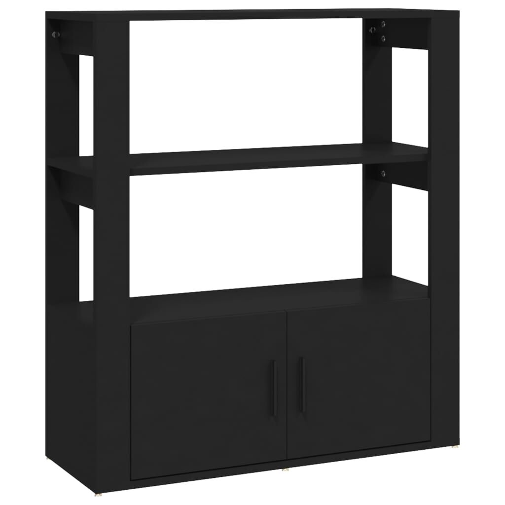 vidaXL Ντουλάπι Μαύρο 80 x 30 x 90 εκ. από Επεξεργασμένο Ξύλο