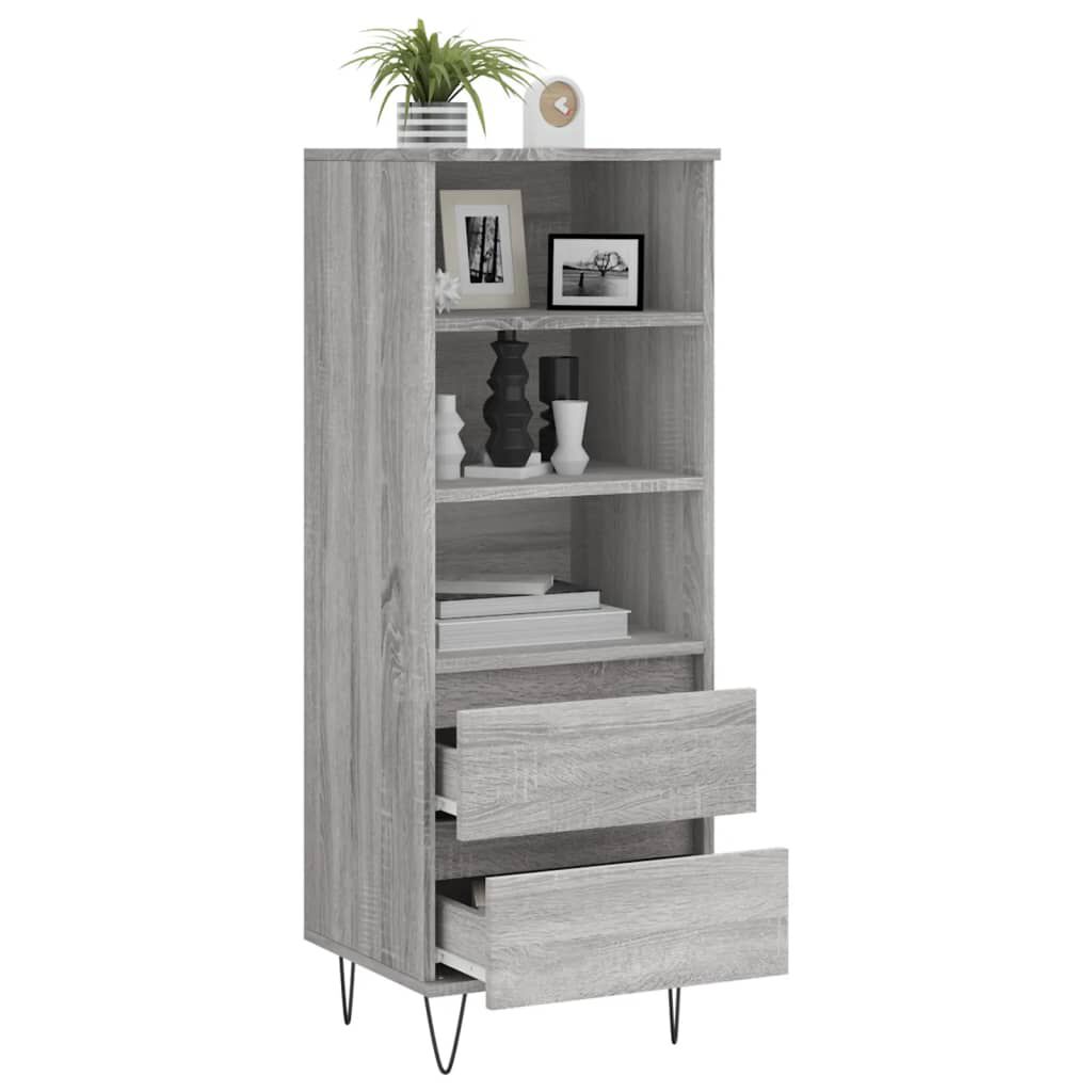 vidaXL Ντουλάπι Γκρι Sonoma 40x36x110 εκ. από Επεξεργασμένο Ξύλο