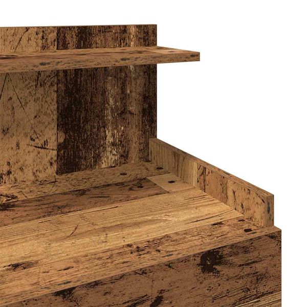 vidaXL Κομοδίνο με 2 Συρτάρια από Παλιό Ξύλο 40x36,5x62 εκ.