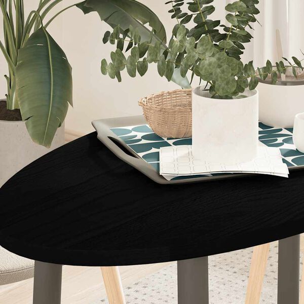 vidaXL Επιτραπέζια επιφάνεια Σκούρο Καφέ 100x50x2 εκ. Ξύλο Δρυός Οβάλ