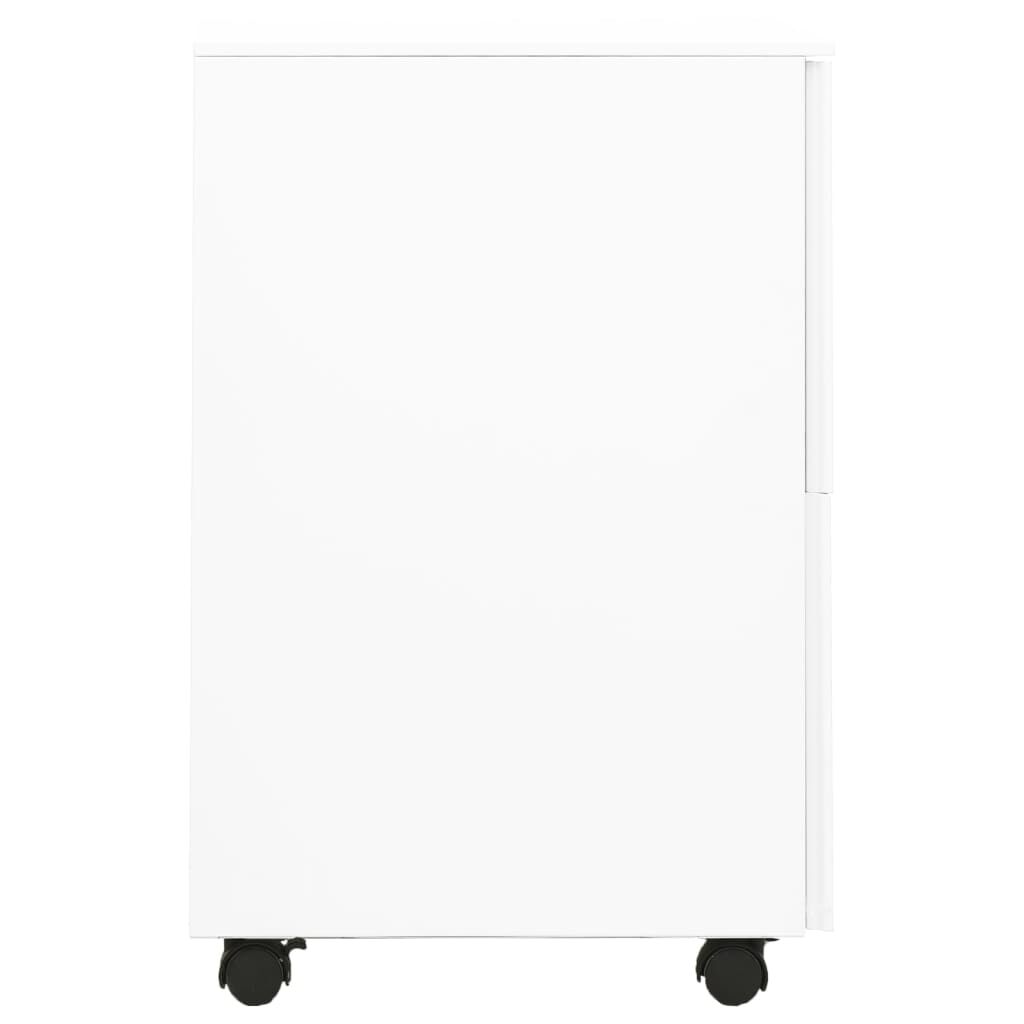 vidaXL Αρχειοθήκη Φορητή Λευκή 39 x 45 x 67 εκ. Ατσάλινη