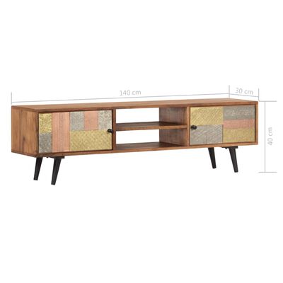 vidaXL Έπιπλο Τηλεόρασης 140 x 30 x 40 εκ. από Μασίφ Ξύλο Ακακίας