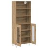 vidaXL Highboard 2 pcs Artisan Oak &Epsilon;&pi;&epsilon;&xi;&epsilon;&rho;&gamma;&alpha;&sigma;&mu;έ&nu;&omicron; &xi;ύ&lambda;&omicron;