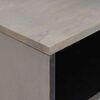 vidaXL Κομοδίνο με συρτάρι Γκρι 50 x 33 x 62 εκ. Μασίφ ξύλο μάνγκο