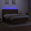 vidaXL &Kappa;&rho;&epsilon;&beta;ά&tau;&iota; Boxspring &mu;&epsilon; &Sigma;&tau;&rho;ώ&mu;&alpha; & LED &Sigma;&kappa;.&Kappa;&alpha;&phi;έ 160x200&epsilon;&kappa;. &Upsilon;&phi;&alpha;&sigma;&mu;ά&tau;&iota;&nu;&omicron;
