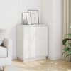 vidaXL Ντουλάπι Λευκό 60 x 34 x 75 εκ. από Μασίφ Ξύλο Πεύκου