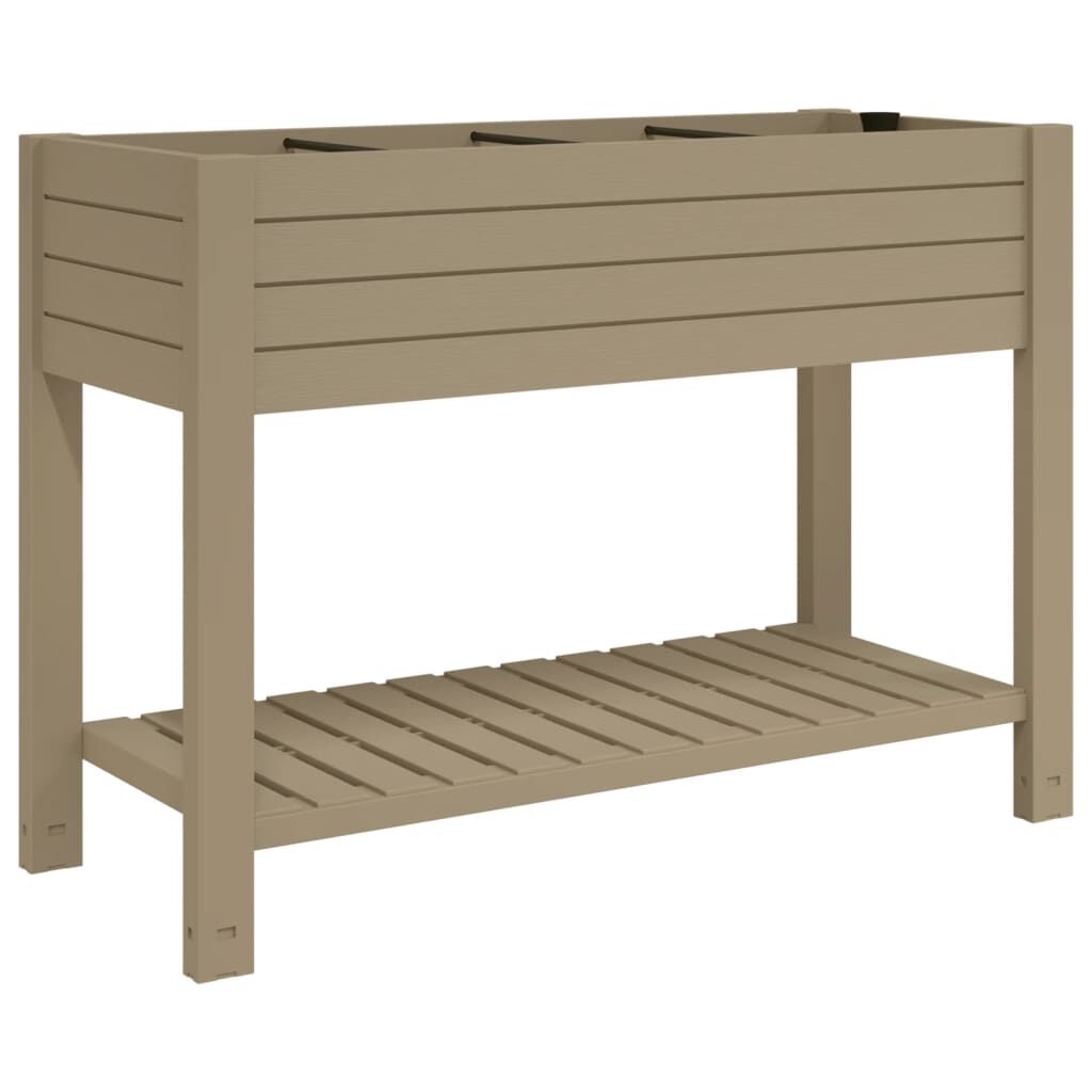 vidaXL Υπερυψωμ. Ζαρντινιέρα Κήπου Αν. Καφέ 110x45x79 εκ. Πολυπρ/λένιο
