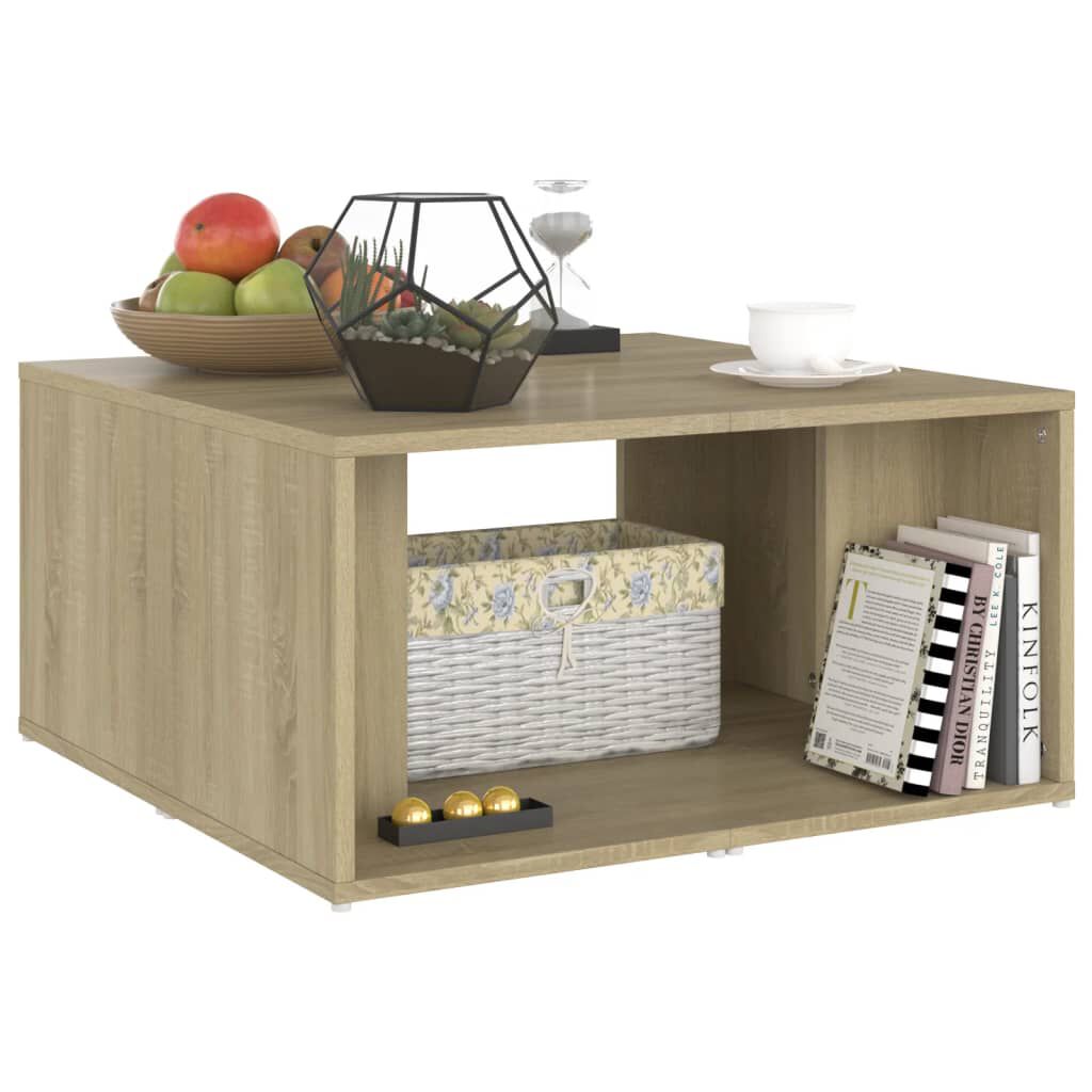 vidaXL Τραπεζάκια Σαλονιού 4 τεμ. Sonoma Δρυς 33x33x33 εκ. Επεξ. Ξύλο