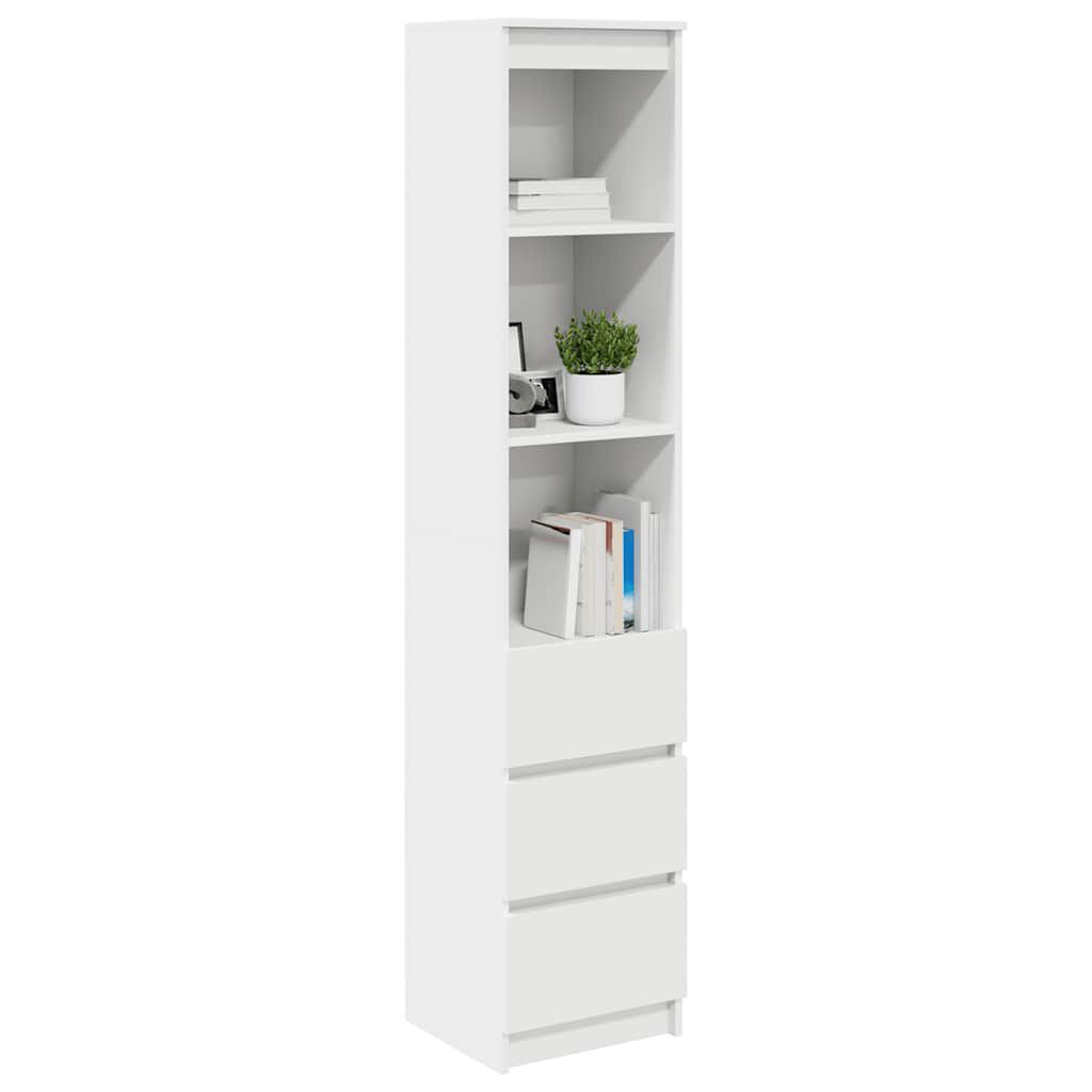vidaXL Ντουλάπι Λευκό 37,5x35x180 εκ. Επεξεργασμένο Ξύλο
