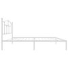 vidaXL Πλαίσιο Κρεβατιού με Κεφαλάρι Λευκό 100x190 εκ. Μεταλλικό
