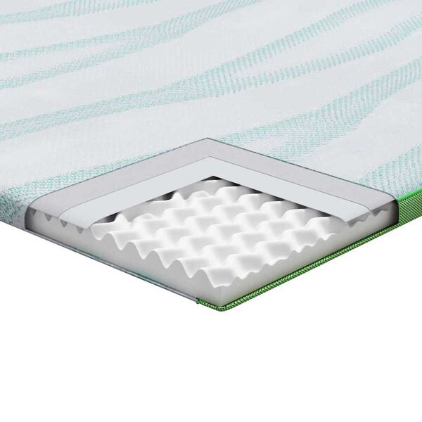vidaXL Στρώματα Λευκό και Πράσινο 70 x 200 cm