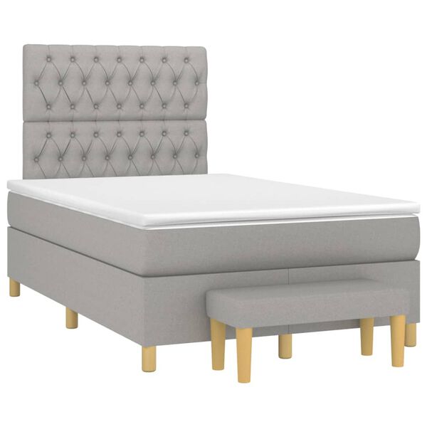 vidaXL &Kappa;&rho;&epsilon;&beta;ά&tau;&iota; Boxspring &mu;&epsilon; &Sigma;&tau;&rho;ώ&mu;&alpha; &Alpha;&nu;&omicron;&iota;&chi;&tau;ό &Gamma;&kappa;&rho;&iota; 120x200 &epsilon;&kappa;. &Upsilon;&phi;&alpha;&sigma;&mu;ά&tau;&iota;&nu;&omicron;